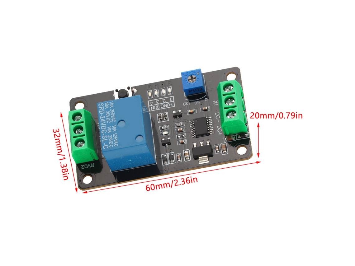 Omni-relé Temporizador Retardo Auto-bloqueo Interruptor De Tiempo Encendido Apagado Super 555 Timer Dc 24v