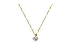 Exquisito colgante de mariposa para mujer en acero de titanio con circonita cúbica y cadena ajustable (2026).
