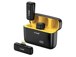 LinQ Micrófono Conector inalámbrico receptor Lightning Negro