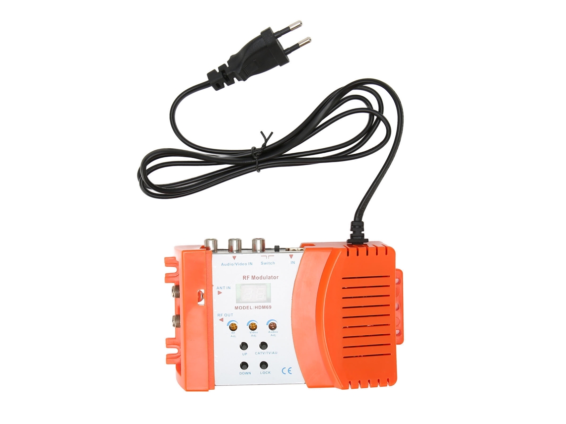 Modulador Rf Digital Para Formato Pal Ntsc, Interfaz Multimedia Hd Y Convertidor Av Para Tv Con Enchufe Europeo.