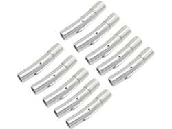 Nuobesty Juego De 10 Piezas De Cierres Para Pulseras De Acero Inoxidable Y Tapas Para Extremos De Joyas