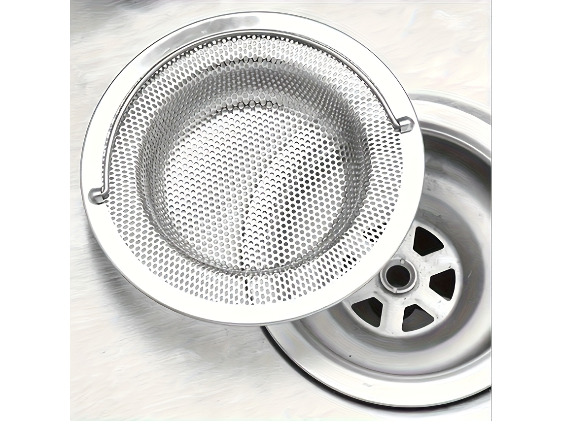 Juego De 5 Coladores De Acero Inoxidable Con Asas - Material De Malla Resistente A La Corrosión, Ideal Para Fregaderos De Cocina Y Baño, Ver