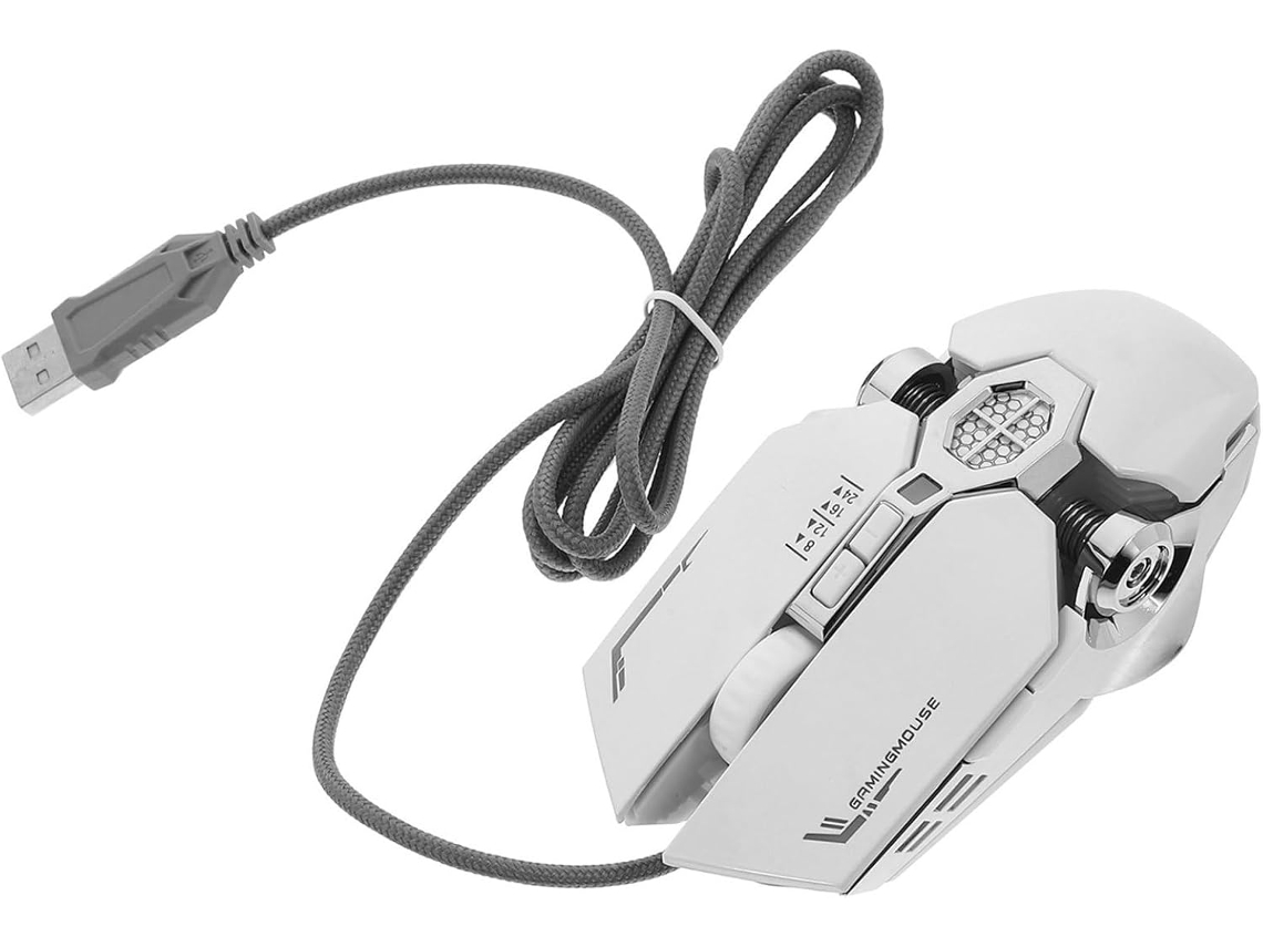 Ratón Ergonómico Para Juegos Con Iluminación Rgb Brillante Y Revestimiento De Plástico Suave.