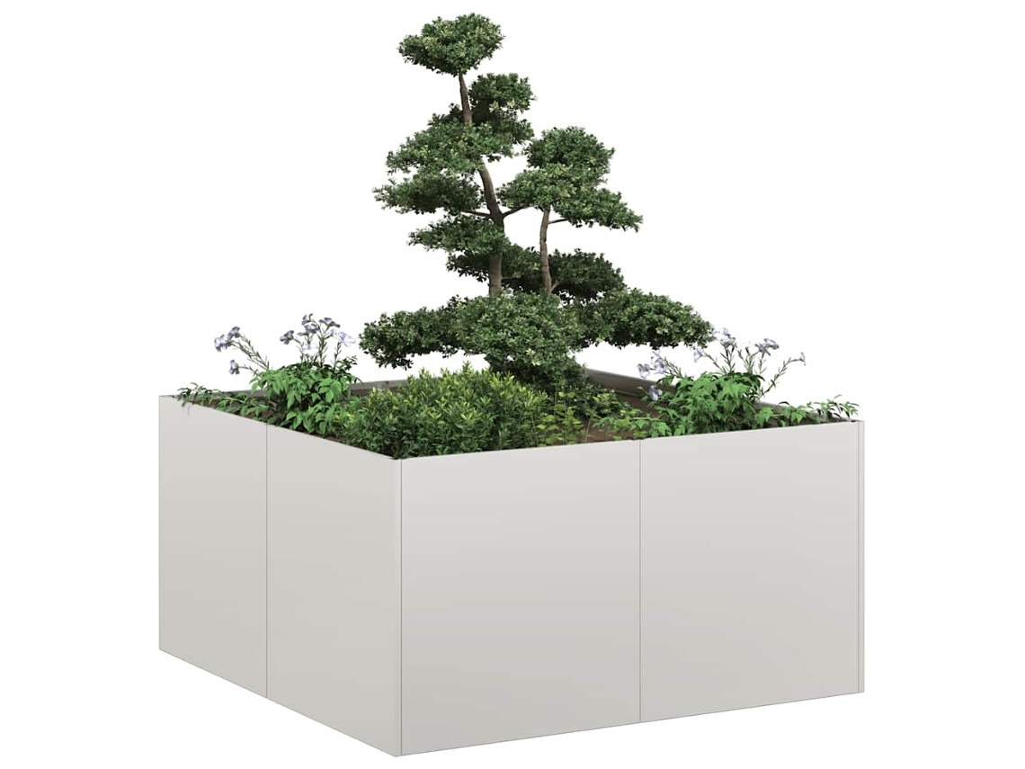 Jardinerasoporte Para Floresmaceta 80x80x40 Cm Acero Inoxidable