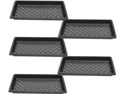 Juego De 5 Bandejas Reutilizables Para Semillas Con Agujeros Para La Germinación De Plantas.