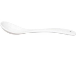 Juego de 6 Cucharas de Porcelana ASA SELECTION Apero Blanco (Gris - Acero Inox - 13.5 cm)