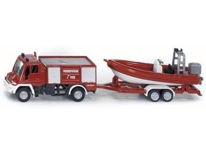 Camión Bomberos con Bote SIKU de Jugar Unimog (Edad Mínima: 3 )