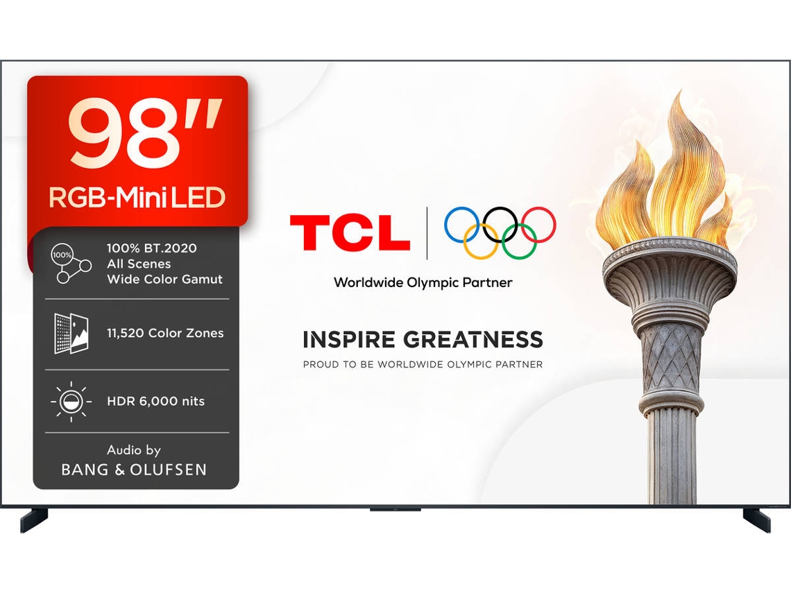 TV TCL 98RM9L (RGB-MINILED - 98'' - 249 cm - 4K Ultra HD - Smart TV)