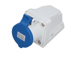 Conector eléctrico industrial Omni, 3 pines, 32 A, 2p+e, IP44, resistente al agua y al polen, 220 V.