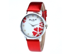 Elegante Reloj De Pulsera Casual Para Mujer Con Movimiento De Cuarzo En Piel Sintética Negra.