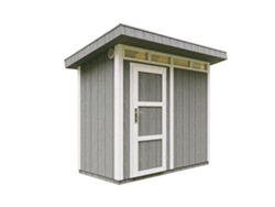 Caseta Jardin Exterior paneles a base de Madera LP SmartSide 3m2 con Suelo y Baldosas Bituminosas - L161xA294xA239 cm - TIMBELA M901-Cavern steel