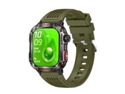 (verde) Reloj Inteligente Resistente Con Pantalla Ips De 2,01 Pulgadas Y Luz Detectora De Dinero Falso