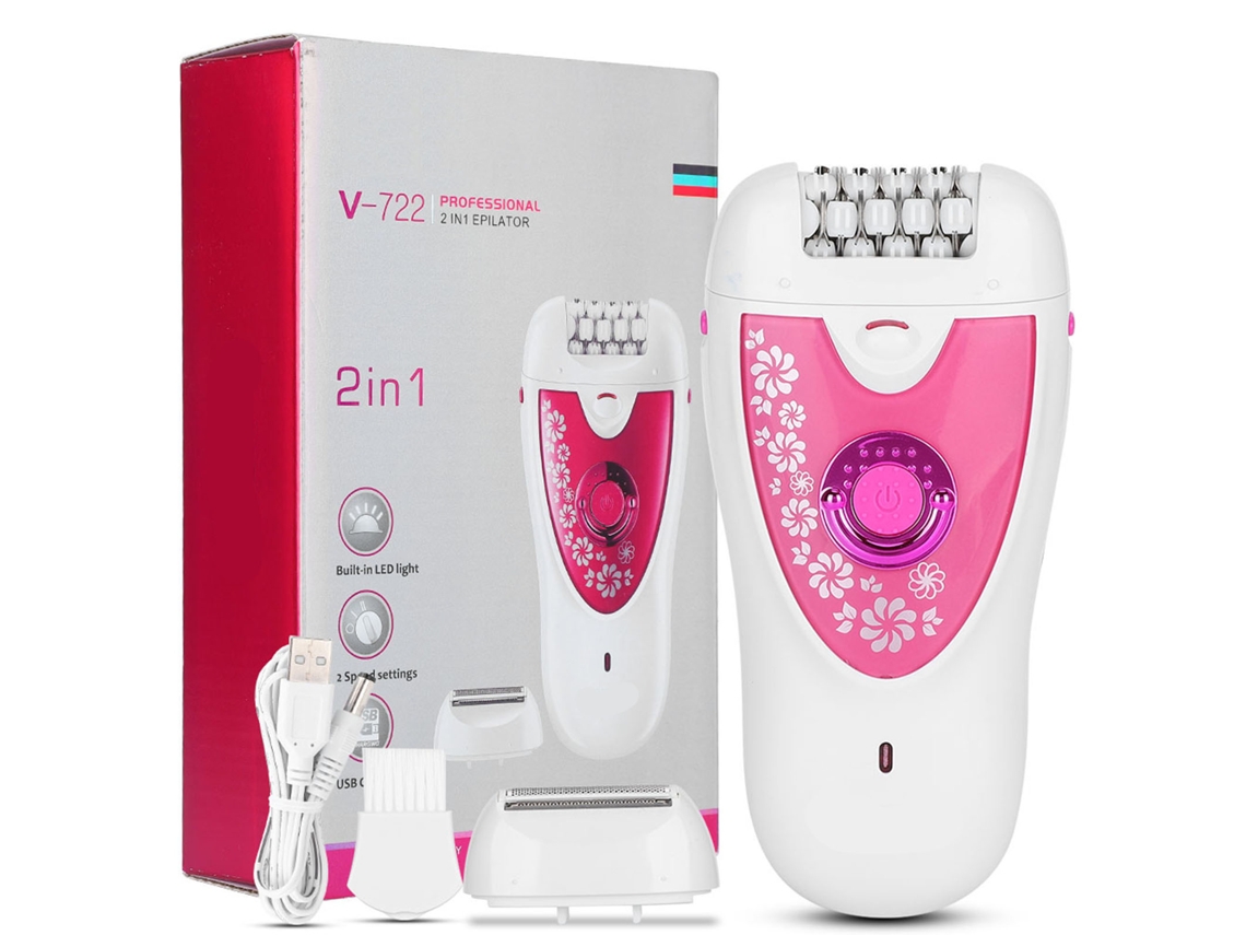Máquina Depiladora Eléctrica Portátil E Indolora Para Mujeres