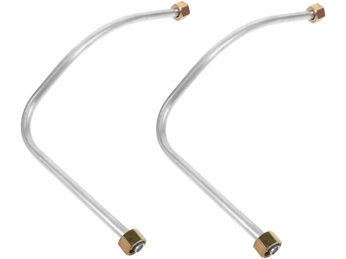Tubo de escape de aluminio de 2 piezas para compresor de aire, ideal para talleres y uso industrial. F Gokoco