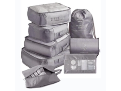 2026-8 Bolsas Organizadoras De Viaje Impermeables Para Ropa Zapatos Y Accesorios Mochila Maleta
