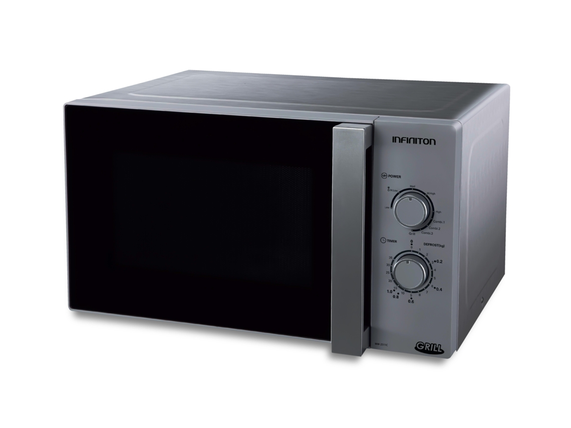 Infiniton Mw-2511C Microondas Contador Microondas Grill 25 L 900 W Negro Plata