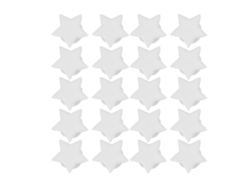 20 Protectores De Pared Para Manijas De Puertas, Abs Star White, Antiimpacto, Para Gabinetes/cajones.