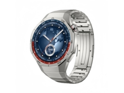 Bracelete Para Huawei Watch Gt 5 Pro (46mm) - Liga De Titânio - Fecho Lateral Destacável - Arco Cinza Titânio