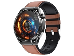 Reloj inteligente Ly Ebike de cuero negro y marrón F200