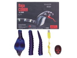 Ats-juguete De Serpiente Control Remoto Infrarrojo Simulación Modelo Animal Eléctrico Truco Azul