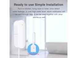 Sensor Inalámbrico De Fugas De Agua Con Conexión Wi-fi Ip67 Y Notificación Remota Para Hogares Inteligentes.