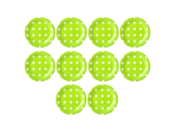Juego de 10 platos de papel - Verde - 18 cm KOFIHETY