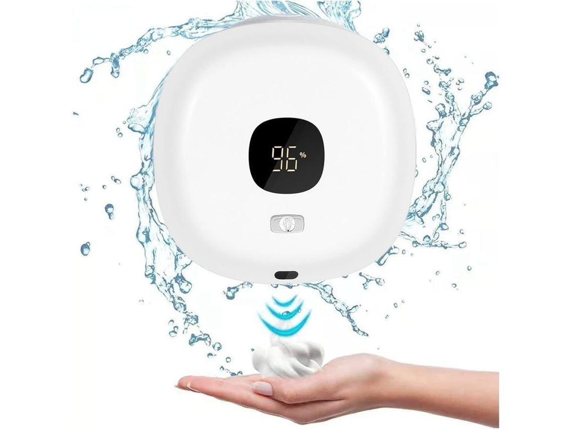 2026-dispensador De Jabón Automático Pared Sensor Inteligente Recargable Usb Espuma Touchless Blanco
