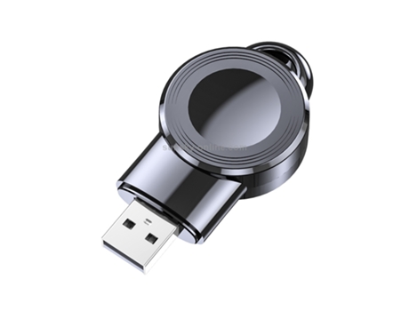 Cargador inalámbrico magnético portátil universal K02 para Apple Watch Series 6/5/SE/4/3/2/1 (negro)