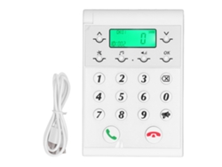 Teléfono Intercomunicador Inalámbrico Con Alcance De 1000 M Y Sistema De Intercomunicación Manos Libres Clear Call, Color Blanco.