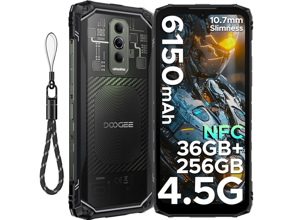 Smartphone robusto Doogee Blade 10 Ultra Energy 36 GB/256 GB 6.56" 6150 mAh 64 MP Android 15 Negro