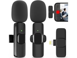 Micrófonos de solapa profesionales para iPhone 14 y modelos anteriores (juego de 2)