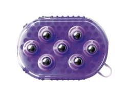 Guantes De Masaje Para Caballos Con Bolas De Acero Inoxidable Para Relajación Muscular, Color Morado, 1 Unidad.