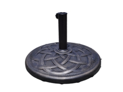 Base Redonda Para Sombrilla Costway Segura Y Estable (φ545 X H350 Mm - Resina - Bronce)