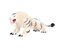 Mali modelo de Tigre Branco Simulação Brinquedo Educativo de Plástico Ornament Estátua Figurina