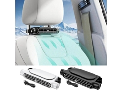Ventilador Eléctrico Beige Para Asiento Trasero De Coche, Con Tres Velocidades Ajustables, Ideal Para Minicoches, Autocaravanas Y Sedanes.