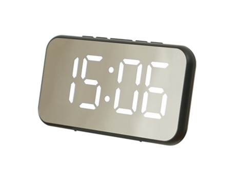 Despertadores digitales, reloj electrónico con espejo LED, ajuste de brillo, relojes modernos de escritorio y pared