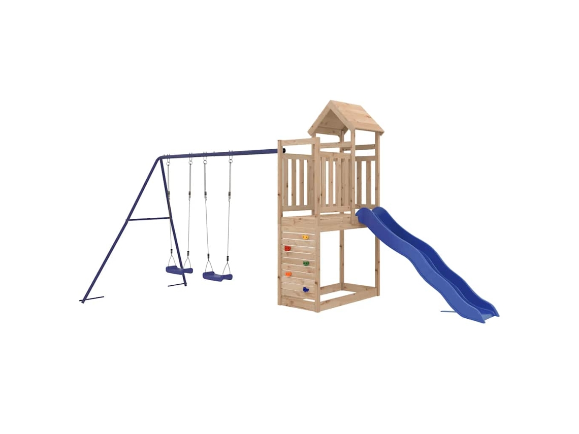 Parque Infantil De Exterior VIDAXL Marrón Madera