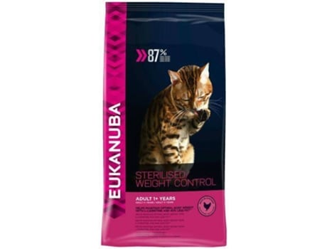 Pienso para Gatos EUKANUBA Esterilizada Control de Peso (10 kg - Seca - Adulto - Sabor: Pollo)