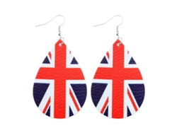 Pendientes Colgantes, Union Jack, Bandera Británica, Jubileo De La Reina, Festividades, Regalo, Ligeros, 6 Cm