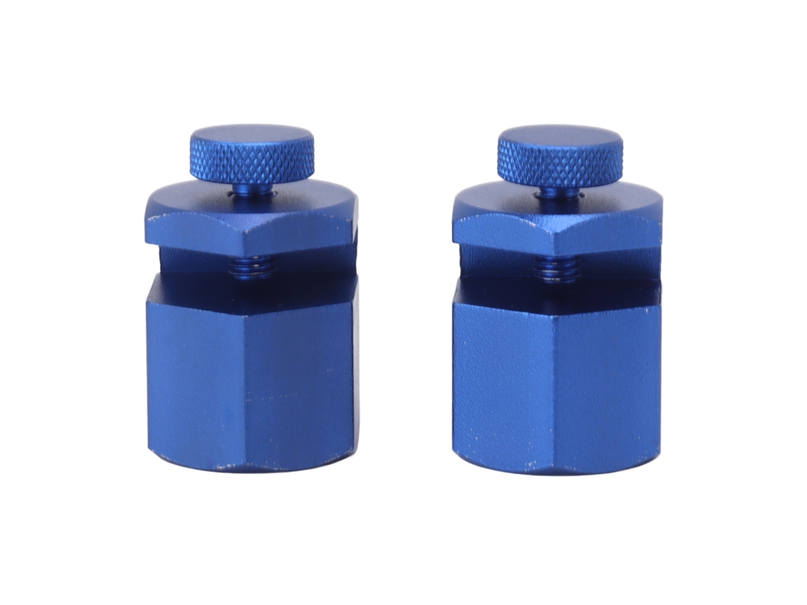 Herramienta de medición para escaleras, aleación de aluminio, azul, 2 unidades