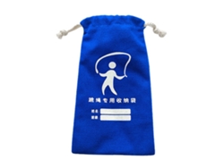 Bolsa de cuerda para saltar para escuela primaria, mini bolsa de lona con cordón, bonita bolsa azul con cordón