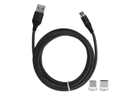 Cable De Carga Magnética 5a Super Rápido 2m Nylon Tejido Multi-magnético Para Type-c Ios Android