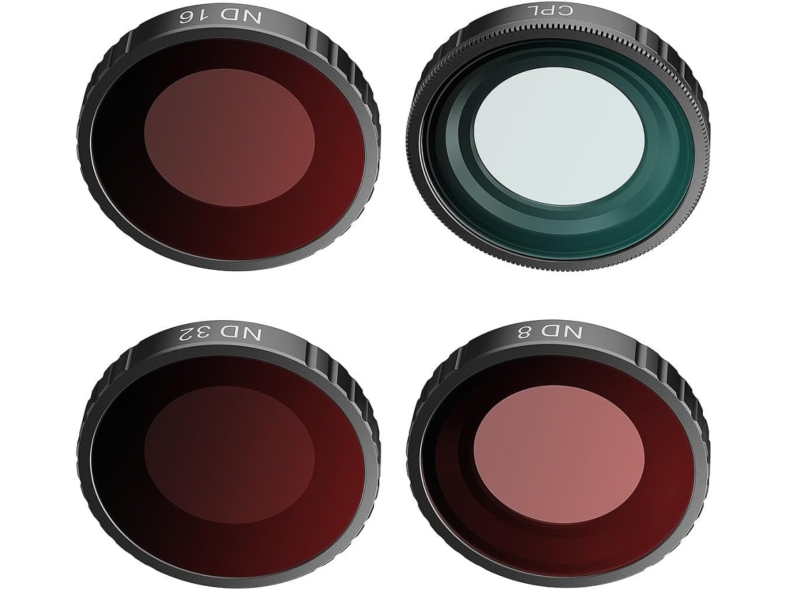 Filtro de cristal transparente impermeable SFUSHOS para objetivos externos (Cpl/nd8/nd16/nd32/nd64).