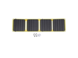 Panel Solar Plegable De 40 W Con 2 Puertos Usb, Resistente Al Agua (etfe) Y Medidor De Ángulo Para Viajes Al Aire Libre.