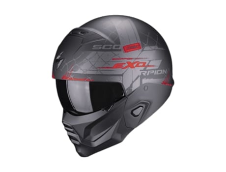 Casco de moto jet SCORPION Exo-Combat II Xenon ECE 22-06 M