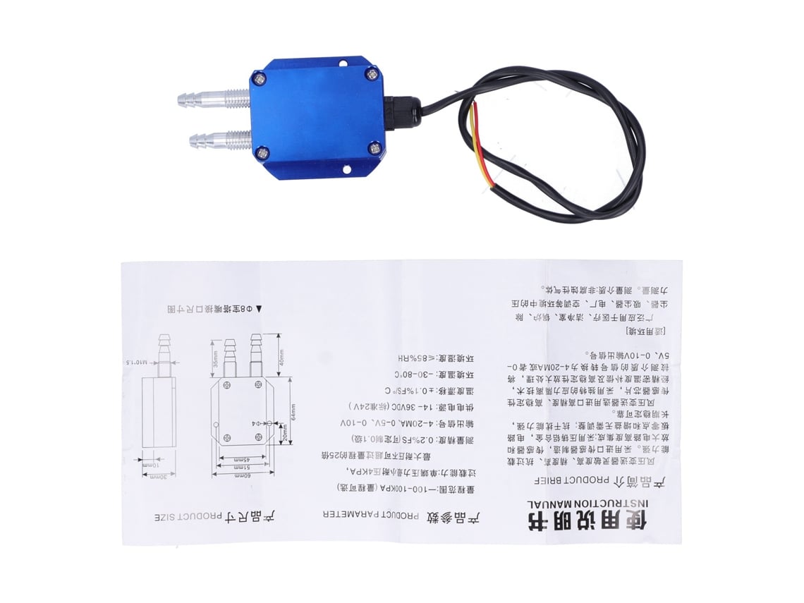 Veloriskku-transmissor De Pressão De Vento Microdiferencial Dc24v Sensor Para Caldeira Mina De Carvão 0-10kpa