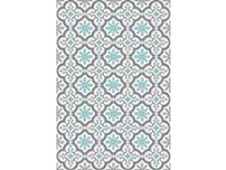 Alfombra OEDIM Mosaico de Azulejos 1 (Azul y Gris - 80x120cm - Vinilo)
