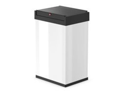 Cubo de basura HAILO Blanco Acero (34 x 26 x 50 cm)