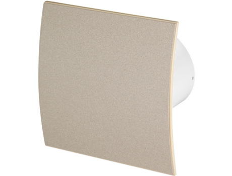 Ventilador extractor con sensor de humedad de 100 mm Estructura beige Panel frontal ESCUDO Ventilación de techo y pared AWENTA