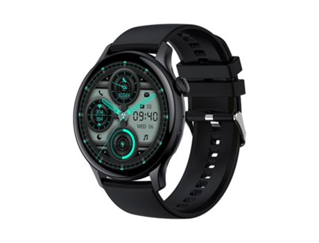 EKO 5.2 Reloj conectado NFC con antirrobo y pulsera de silicona Negro